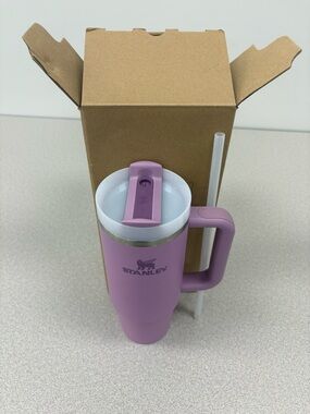 STANLEY Quencher H2.0 Purple Tumbler with Handle and Straw 30 oz | Flowstate .